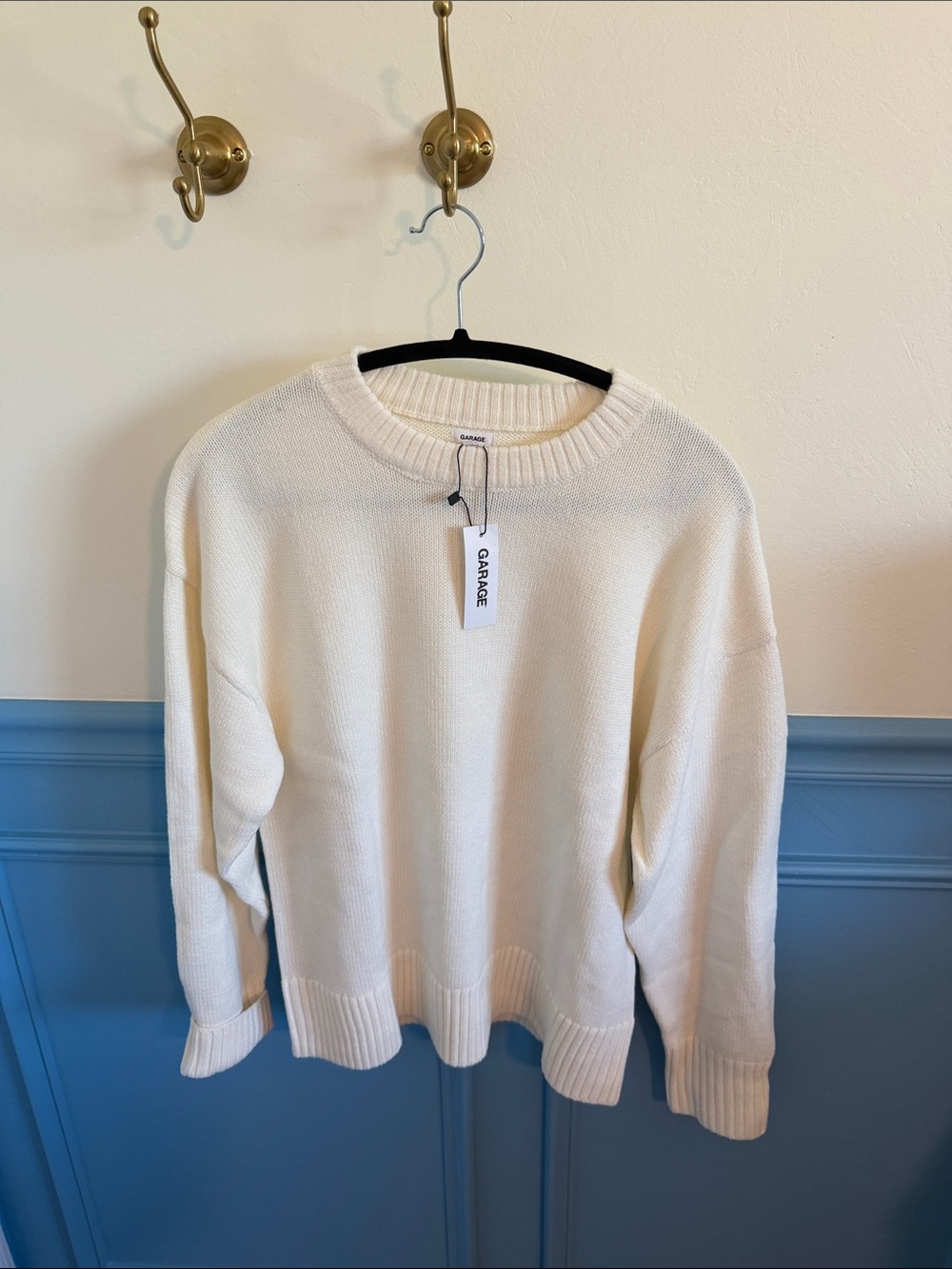 Garage Ivory Crewneck Sweater
